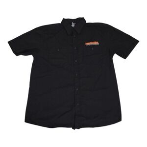 Jagermeister Button Up Short Sleeve Men's Shirt Size‎ XL